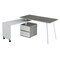 Techni Office Solutions 58" Gray Rotating Multi-Positional Modern Desk